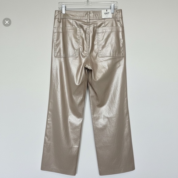 OAT New York High Rise Wide Leg Metallic Pants (BR666) - Picture 10 of 10